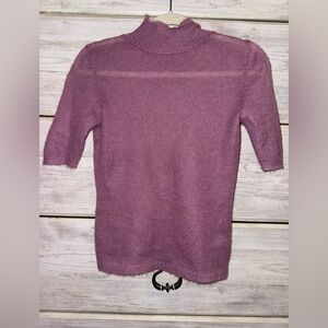 Georgiou Studio Mohair Sheer Turtleneck